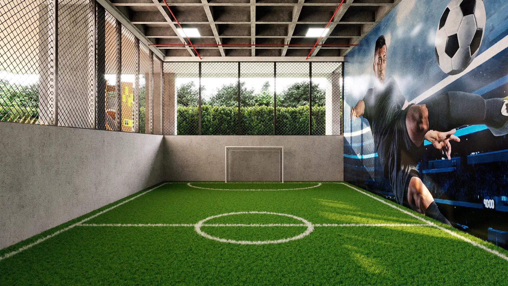 imagen de edificio htres espacios futbol